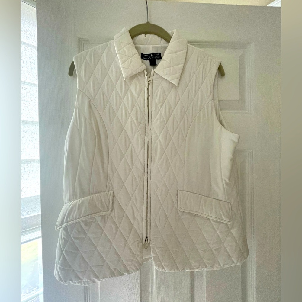 White Puffer Vest
